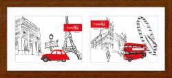 STYLER Ramă pentru fotografii Japan 15 x 37 cm maro deschis (RA-13197)