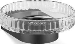 DECOR WALTHER Săpunieră Century zimțată negru mat de perete (0586860)