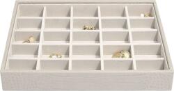 Stackers Casetă pentru bijuterii Stackers Croc cu 25 compartimente classic putty (74348)