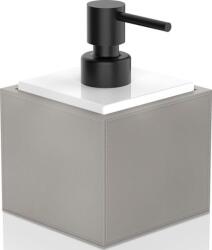 DECOR WALTHER Dozator de săpun Brownie taupe-alb cu pompă neagră (0937249)