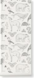 Ferm Living Tapet Katie Scott Animals crem (1100821768)