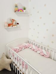 Textilbirodalom Fonott rácsvédő rózsaszín fehér színben, 180-420cm méretben - textilbirodalom - 24 990 Ft