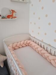 Textilbirodalom Fonott rácsvédő, pamut - púderrózsaszín 180-420cm méretben - textilbirodalom - 26 990 Ft