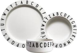 Design Letters Vase pentru copii Eat & Learn albe din tritan 3 el (20103019WHITE) Set pentru masa bebelusi
