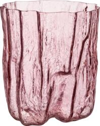 Kosta Boda Vază Crackle 27 cm roz cristalică (7042113)