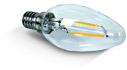 Schrack LED Lumanare Retro, clar, E14, 1, 8W, 3000K, 225lm (LID13316)
