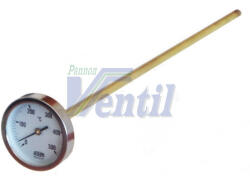 Cewal Bimetál Hőmérő ∅: 63 0-500°C L=400mm (védőcső nélkül)