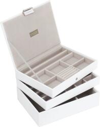 Stackers Casetă pentru bijuterii Stackers triplă classic alb-bej (70796)