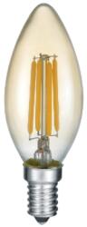 TRIO Bec LED Filament forma lumanare B35 Auriu(Gold) 4-27W 2700K (280lm) E14 (989-479)