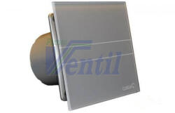 CATA E-100 G Szellőztető ventilátor ezüst üveg előlapos (00900400)