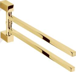 DECOR WALTHER Suport cu bare pentru prosoape Corner vertical auriu dublu (0560720)