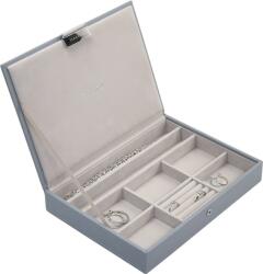 Stackers Casetă pentru bijuterii Stackers classic gri albastru cu capac mic (73740)
