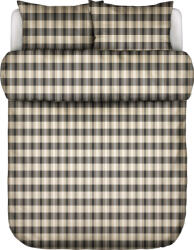 Marc O'Polo Lenjerie de pat Hillan 240 x 220 cm bej-neagră cu 2 fețe de pernă 60 x 70 cm închidere flap (101294-105-03) Lenjerie de pat