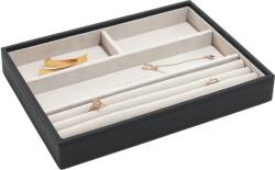 Stackers Casetă pentru bijuterii Stackers cu 4 compartimente, cu 4 compartimente classic catifea neagră (75462)