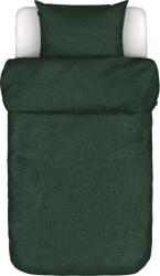 Marc O'Polo Lenjerie de pat Valka 155 x 220 cm verde închis de in cu față de pernă 80 x 80 cm (730298-100DE-014) Lenjerie de pat