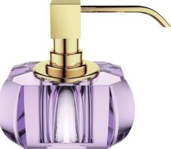 DECOR WALTHER Dozator de săpun Kristall violet cu o pompă aurie (0924480)