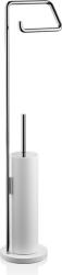 DECOR WALTHER Suport pentru hârtie igienică și perie de WC Stone alba-crom (0973554)