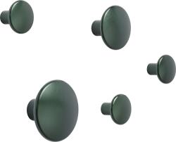 Muuto Agățători de perete Dots Metal verde închis 5 buc (DOTMES504) Agatator cuier