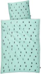 Design Letters Lenjerie de pat pentru sugari AJ Vintage ABC Kids turcoaz (20202600-turquoise) Lenjerie de pat
