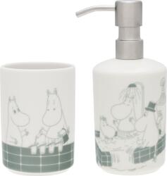 Arabia Finland Dozator de săpun Arabia Finland Moomins Bathtime cu pahar pentru periuțe de dinți 2 el (1073811)