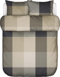 Marc O'Polo Lenjerie de pat Erliv 260 x 220 cm bej-neagră cu 2 fețe de pernă 60 x 70 cm închidere flap (101880-105-04) Lenjerie de pat