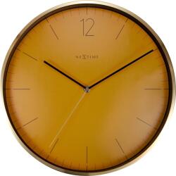 NeXtime Стенен часовник Essential Gold оранжев (3252FM)