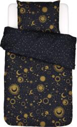 Covers & Co Lenjerie de pat Luna Tic 155 x 220 cm albastru-închis cu față de pernă 80 x 80 cm (550521-100DE-002) Lenjerie de pat