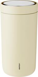 Stelton Термочаша To-Go Click с двойни стени от стомана 200 мл светложълта (675-46)