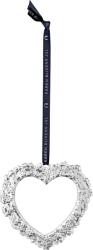Rosendahl Accesoriu decorativ pentru pomul de Crăciun Karen Blixen inimă cu flori 11, 5 cm argintiu (31526)