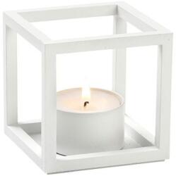 Audo Copenhagen Suport pentru lumânări pastilă Kubus T alb (71041-000682)