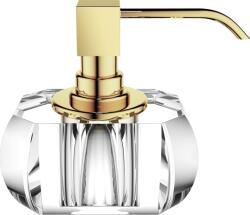 DECOR WALTHER Dozator de săpun Kristall transparent cu o pompă aurie (0924456)