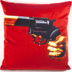 Seletti Față de pernă Seletti Wears Toiletpaper Revolver (02312F) Lenjerie de pat