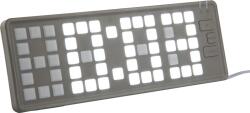 Karlsson Будилник Keyboard LED светлосив (KA5984GY) Будилник