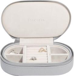 Stackers Cutie de voiaj pentru bijuterii Stackers Travel ovală gri pietros (74558)