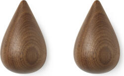 Normann Copenhagen Cuiere Dropit Walnut mari 2 buc (331561) Agatator cuier