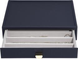 Stackers Casetă pentru coliere Stackers Pebble classic albastru-închis cu sertar (75884)