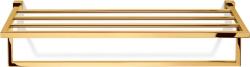 DECOR WALTHER Suport cu bare pentru prosoape Corner auriu cu raft (0561320)