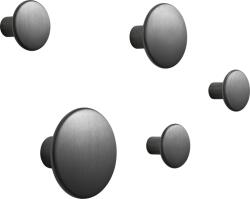 Muuto Agățători de perete Dots Metal negre 5 buc (DOTMES502) Agatator cuier