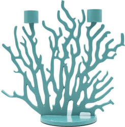 Driade Suport pentru lumânare Tenochtitlan Mini turcoaz marin (DT700B5437F95)