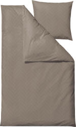 Södahl Lenjerie de pat Tiles 140 x 200 cm taupe cu față de pernă 60 x 63 cm (27202) Lenjerie de pat