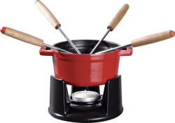 Staub Set pentru fondue Staub 10 cm roșu 8 el (40509-900-0)