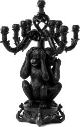 Seletti Свещник Burlesque 3 Monkeys голям черен (14874NER)