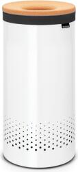 Brabantia Coș de rufe 35 l Brabantia alb de oțel cu capac din plută (104367)