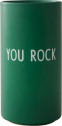 Design Letters Vază sau suport pentru lumânare Favourite YOU ROCK verde (10101005GGYOUROCK)