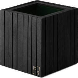 SQUARELY Ghiveci cu sistem de autoudare GrowON lemn de frasin negru (101-2A3)