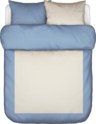 Marc O'Polo Lenjerie de pat Keersten 260 x 220 cm albastră cu 2 fețe de pernă 60 x 70 cm închidere flap (101629-651-04) Lenjerie de pat