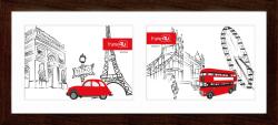 STYLER Ramă pentru fotografii Japan 15 x 37 cm maro închis (RA-13195)
