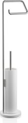 DECOR WALTHER Suport pentru hârtie igienică și perie de WC Stone oțel alb-mat (0973555)