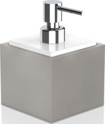 DECOR WALTHER Dozator de săpun Brownie taupe-alb cu pompă cromată (0937149)