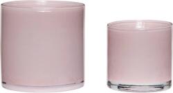 Hübsch Suporturi pentru lumânări pastilă Akin roz 2 buc (661504)